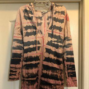 HARD TAIL L/S HOODIE DRESS  TIE DYE SMALL LOOK!!